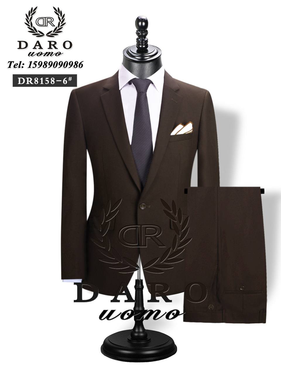 Coffee 2-piece DARO suit